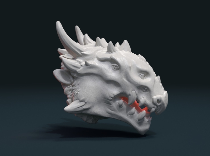 Demon Dragon Head 3D Print 205058