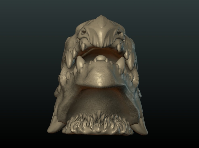 Demon Dragon Head 3D Print 205070