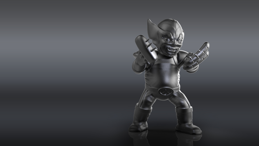 Chubby Wolverine (low res) 3D Print 205119
