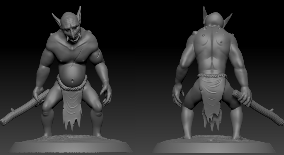 Troll Miniature 3D Print 205125