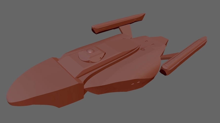 Star Trek Assault Ship	Continent 3D Print 205606