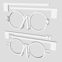 Glasses made out of Letters (Beta - updated) - Thumbnail 1