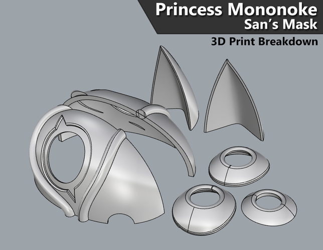 Princess Mononoke: San's Mask 3D Print 205772