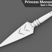 Small Princess Mononoke: San's Dagger 3D Printing 205782