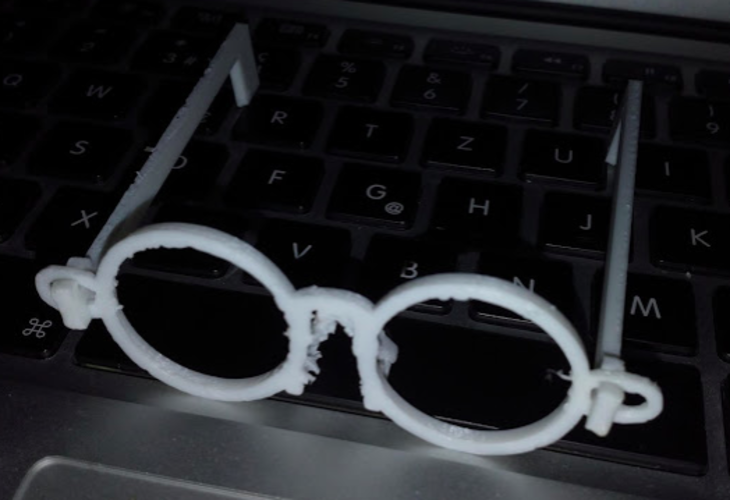 Glasses made out of Letters (Beta - updated) 3D Print 205796