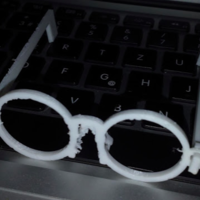 Small Glasses made out of Letters (Beta - updated) 3D Printing 205796