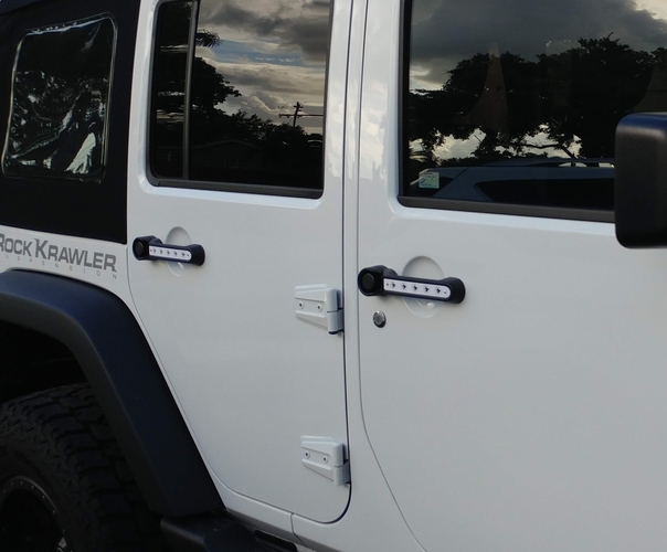 Jeep JK Handle Inserts Stars 3D Print 205811