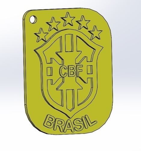 keychain world cup brazil 3D Print 205837