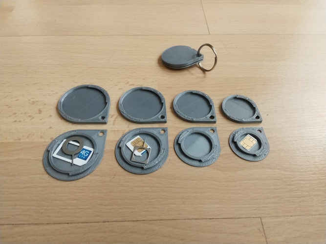 3D Printed Key Ring Safe for Sim Cards by Jinja | Pinshape