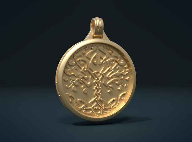 Tree Pendant 3D Print 205855