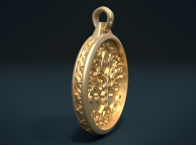 3D Printed Tree Pendant by Skazok | Pinshape