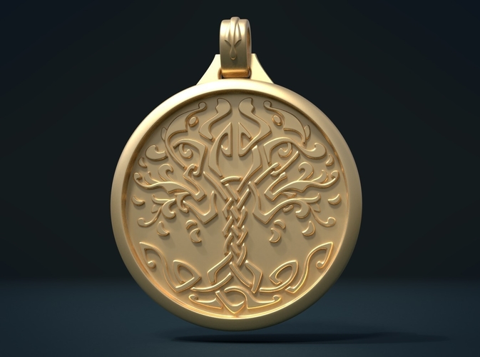 Tree Pendant 3D Print 205857