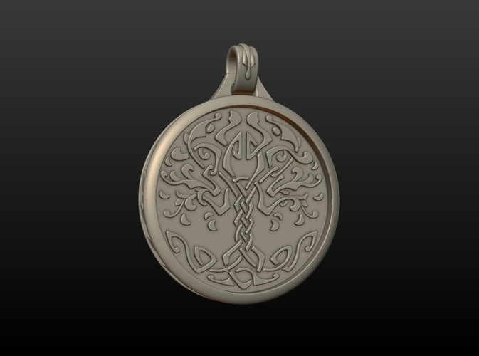 Tree Pendant 3D Print 205860