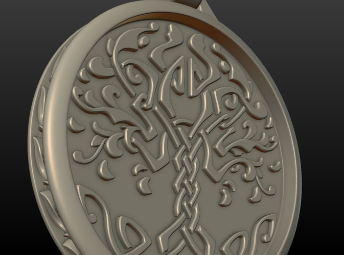 Tree Pendant 3D Print 205861