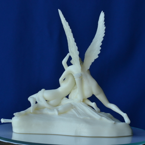 Psyche Revived by Cupid's Kiss at The Louvre, Paris (remix) 3D Print 205890