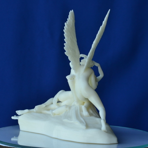 Psyche Revived by Cupid's Kiss at The Louvre, Paris (remix) 3D Print 205891