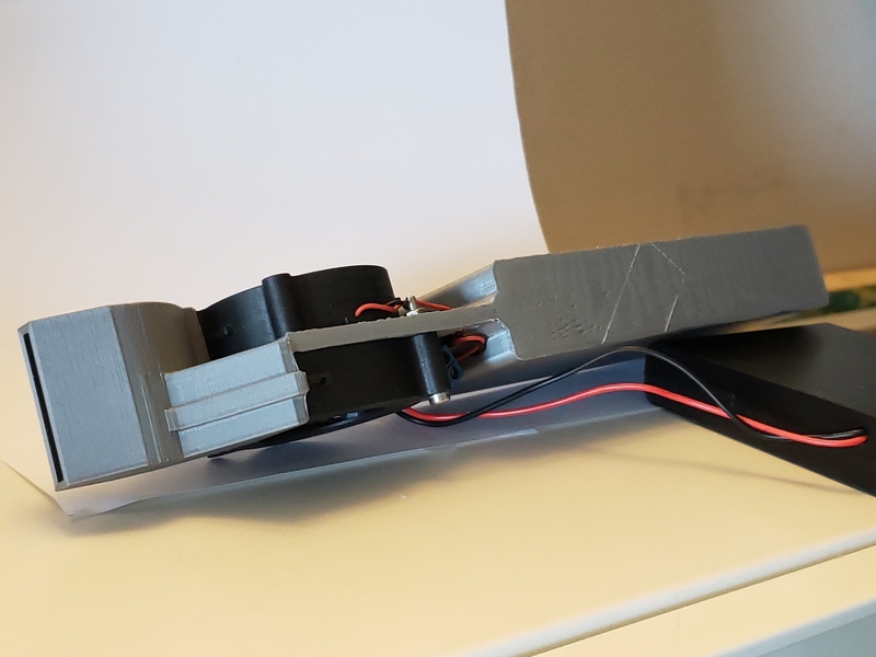 Double blower and battery holder