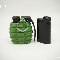 Lighter Case - Hand Grenade Shaped - Thumbnail 1