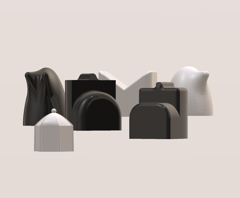 MILOSAURUS Shatranj Ancient Chess Set (without chess symbols)