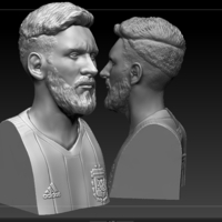 Small bust of messi mundial 2018 3D Printing 205946
