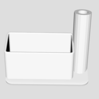 Small Office pen and business-card holder 3D Printing 206006