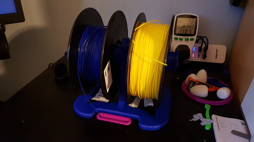 Dual Table Top Spool Holder 3D Print 206042