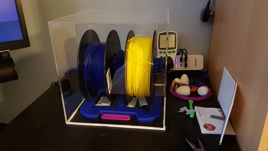 Dual Table Top Spool Holder 3D Print 206043