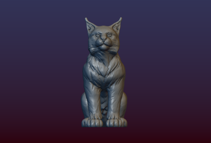 Lynx Kitten 3D Print 206075
