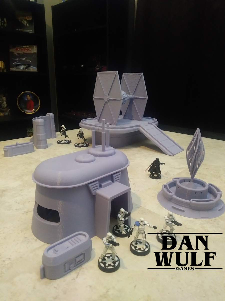 Accepteret hav det sjovt web 3D Printed Star Wars Legion Terrain - DWG TIE Fighter by Dan Wulf Games |  Pinshape