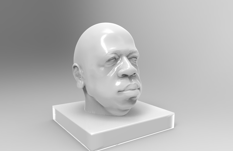 african head model sculpted on only 3 pics 3D Print 2062