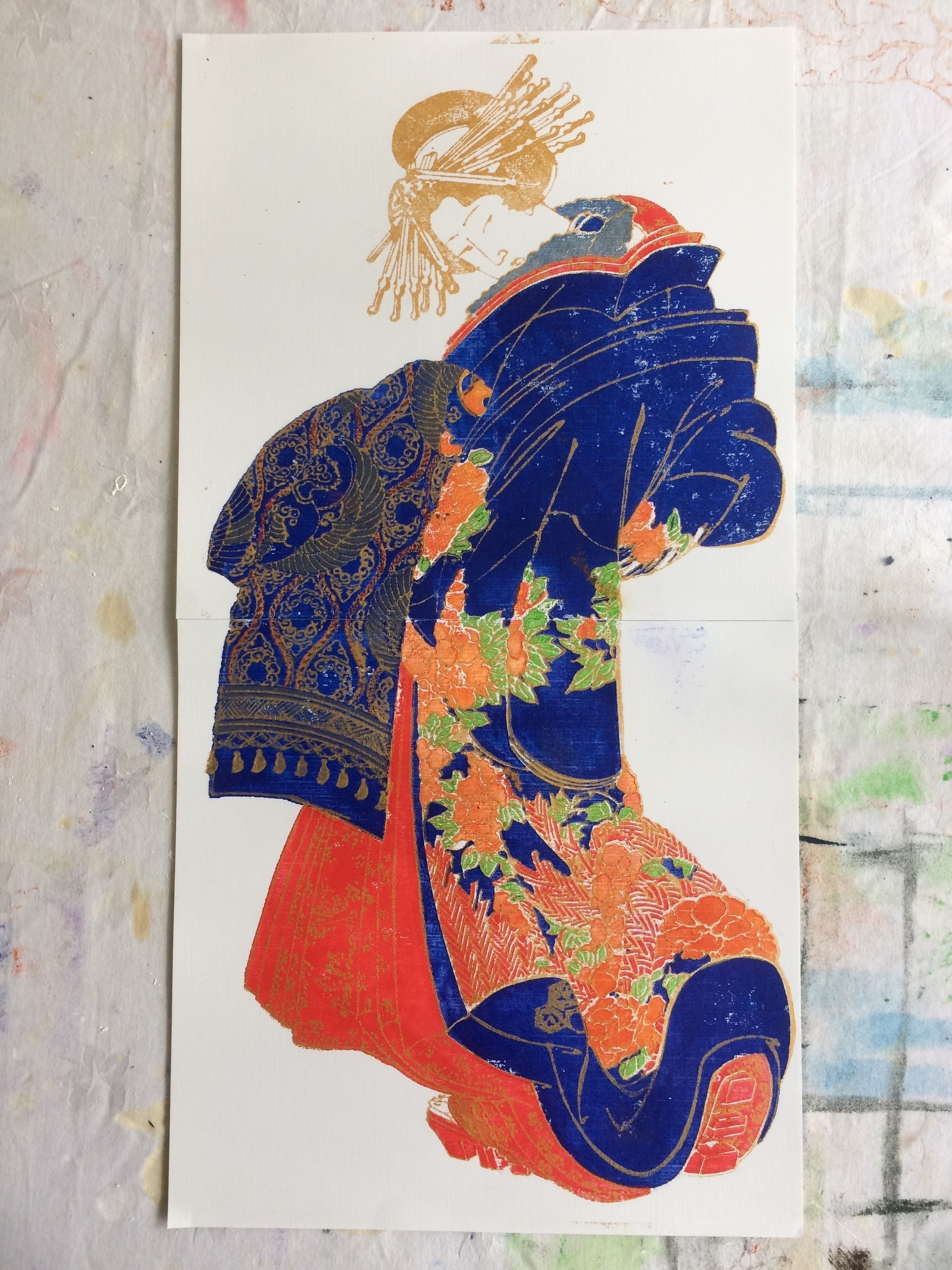 3d Geisha Tattoos 3D Printed Part 2 Of 3 Geisha By Katsushika