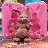 Small  Bunny with an Attitude Mold 3D Printing 20628