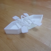 Small Miniature paddling boat 3D Printing 206453