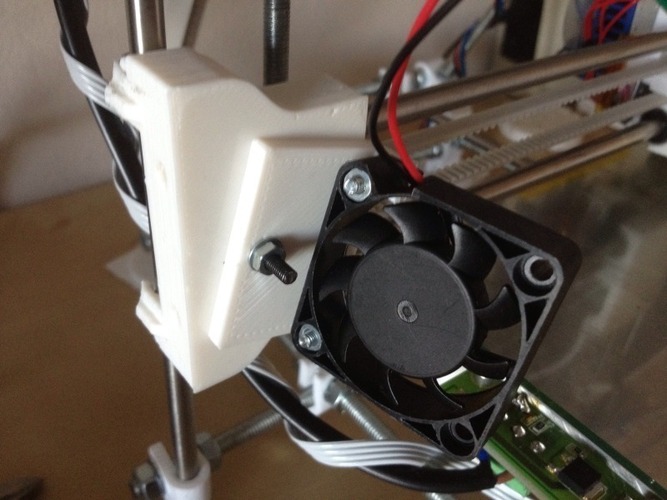 eMaker Huxley Part Cooling Fan Mount 3D Print 20646