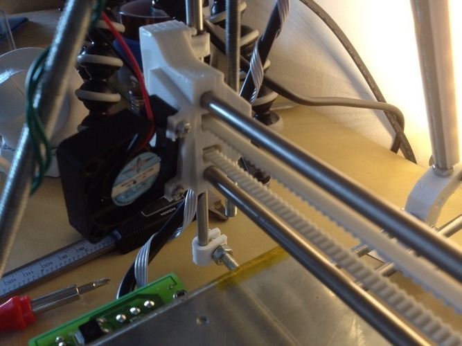 eMaker Huxley Part Cooling Fan Mount 3D Print 20651