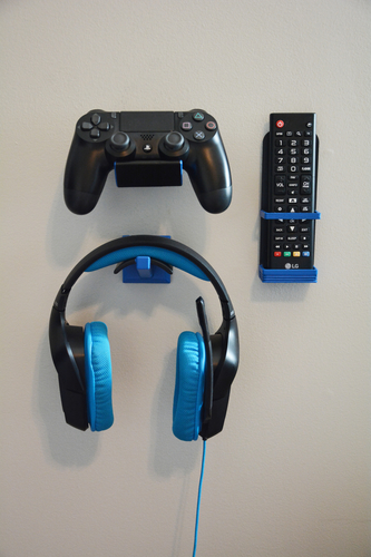 Wall Mounted TV Remote Holder 3D Print 206573
