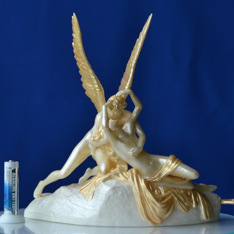 Psyche Revived by Cupid's Kiss at The Louvre, Paris (remix)