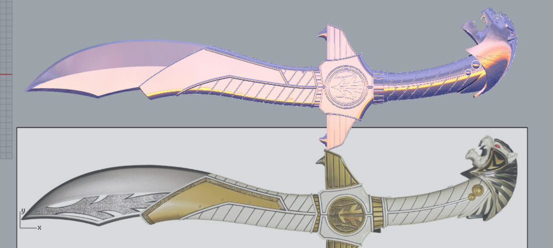 Power Rangers Legacy Saba Sword replica 3D print model 3D Print 206664