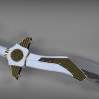 Small Power Rangers Legacy Saba Sword replica 3D print model 3D Printing 206665
