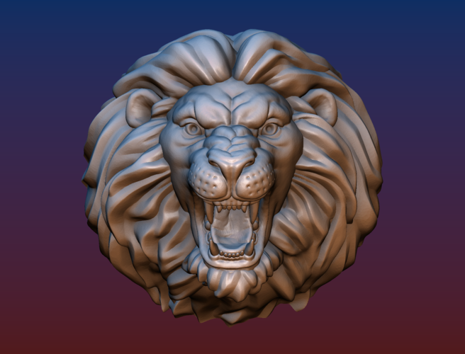 Lion head BEAD 3D Print 206761
