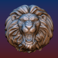 Lion head BEAD - Thumbnail 2