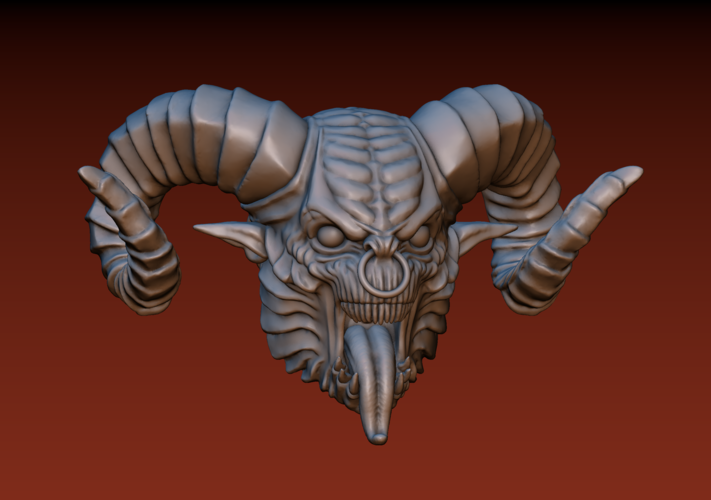 Demon head v2 3D Print 206785