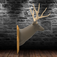 Wall Plaque Mounted Deer Head Trophy - Thumbnail 7