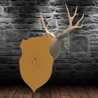 Wall Plaque Mounted Deer Head Trophy - Thumbnail 9