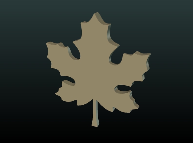Maple Leaf 3D Print 206974