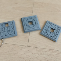 Two Sided Sliding Puzzle Key Ring - Thumbnail 2