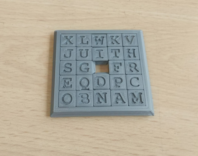 Two Sided Sliding Puzzle 3D Print 207139