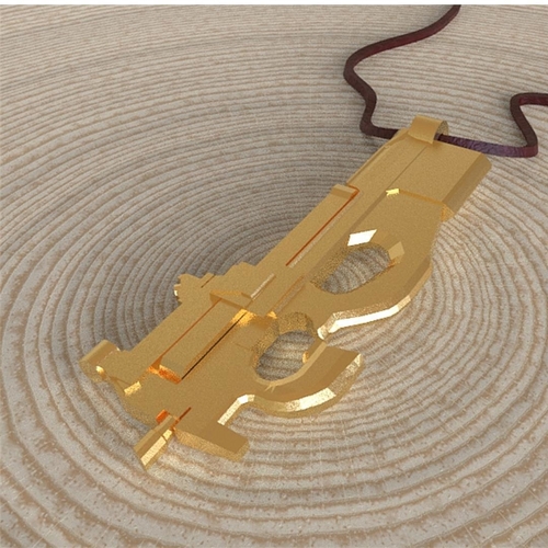 P90 rifle of the FN pendant 3D Print 207174