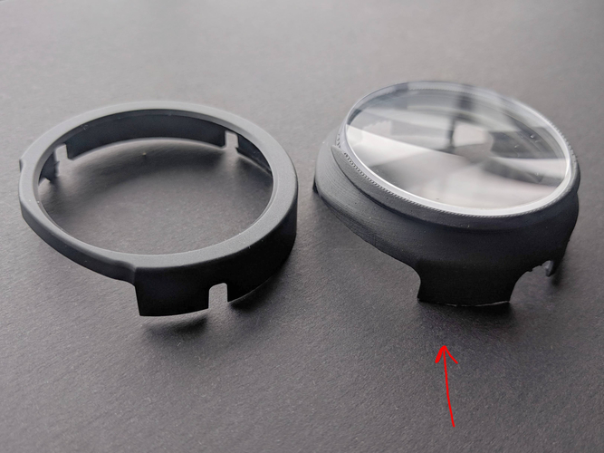 -4.25 Prescription Lens Adapter (old) - Windows Mixed Reality 3D Print 207220