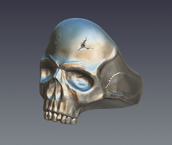 "Skull" ring 3D Print 207248